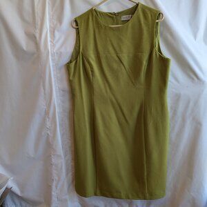 Kasper 16P Lime Green/Chartruse Knee length Lined Dress